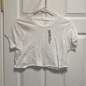 PacSun white crop top brand new with tags